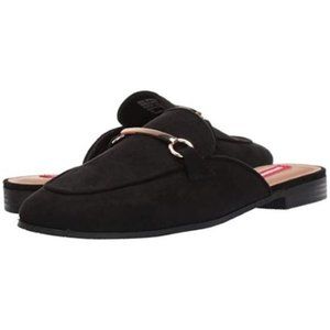 Black Faux Suede Solo Slide On Mule Sz 6 Unionbay